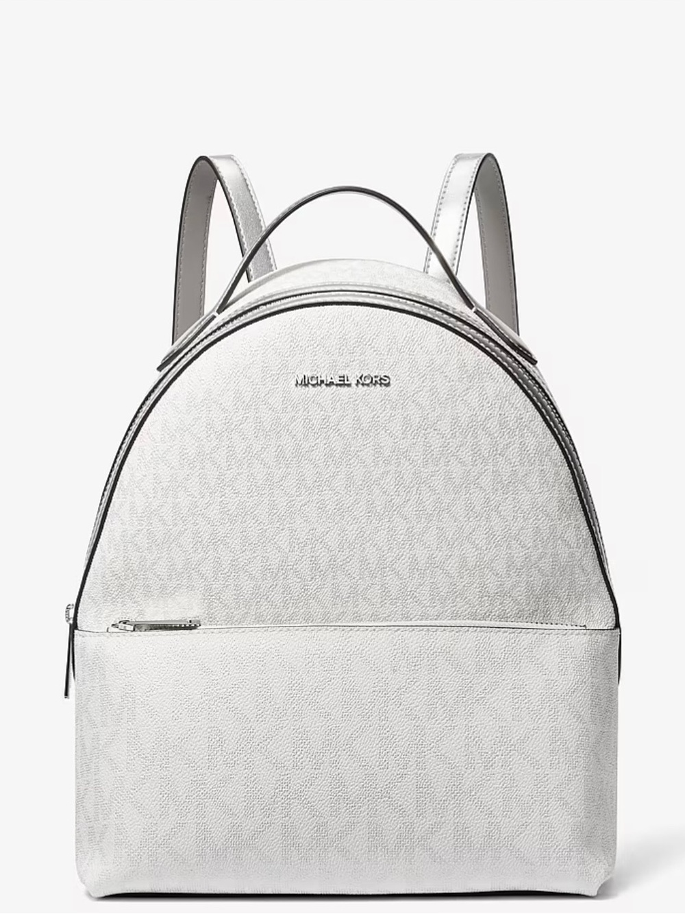 Michael Kors Medium Silver Sheila Backpack